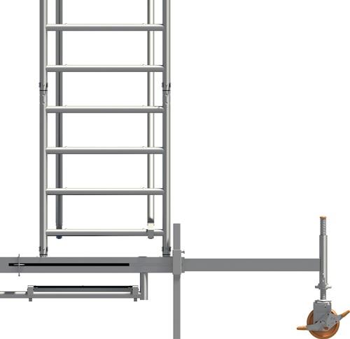 Fahrgerüst Uni Stand.P2 Arbeits-B750xL2850mm Alu.Gerüsthöhe 10610mm 2 kN/m² || VE = 1 ST