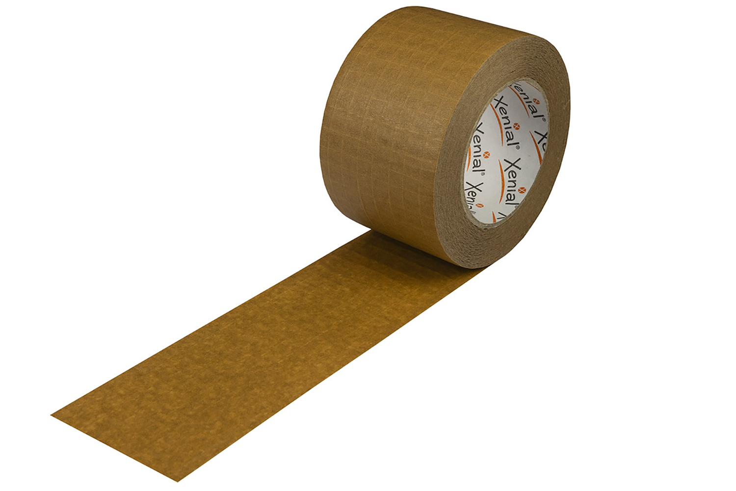 XENIAL Papierklebeband, braun, 75mm breitx50lfm, 135µ, Gitterverstärkt, Naturkautschuk-Kleber | VE = 24 Stk.