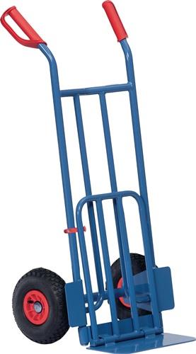 Sackkarre Schaufel-L150/500xB400/330mm H.1150mm Trgf.250 kg Luft-Bereifung blau || VE = 1 ST