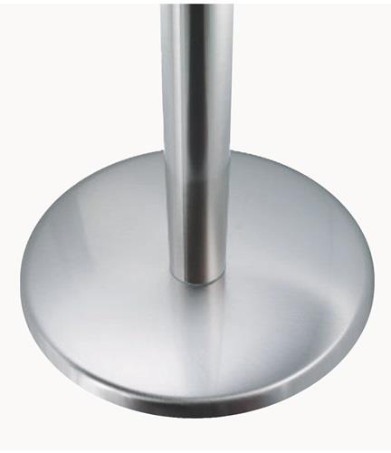 Absperrständer Kopfring f.4 Seilaufnahmen H950mm Pfosten CR pol.VIA GUIDE || VE = 1 ST
