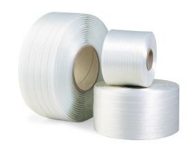 Composite Polyesterband, 16 mm breit x 600 lfm, weiß, Reißfestigkeit 550 kp