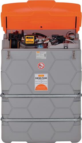 Dieseltankanlage Premium 1500l H1800xB1200xL1150mm m.Pumpe u.Zapfpistole CEMO || VE = 1 ST