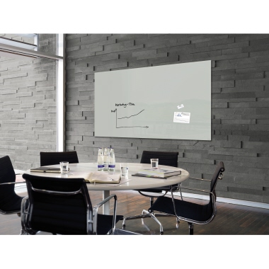 SIGEL Magnetboard Artverum GL231 1800x1200x18mm Glas grau