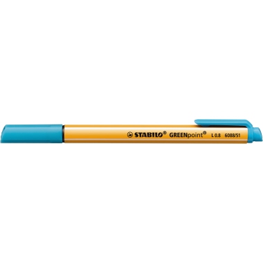 STABILO Feinschreiber GREENpoint 6088/51 0,8mm türkis