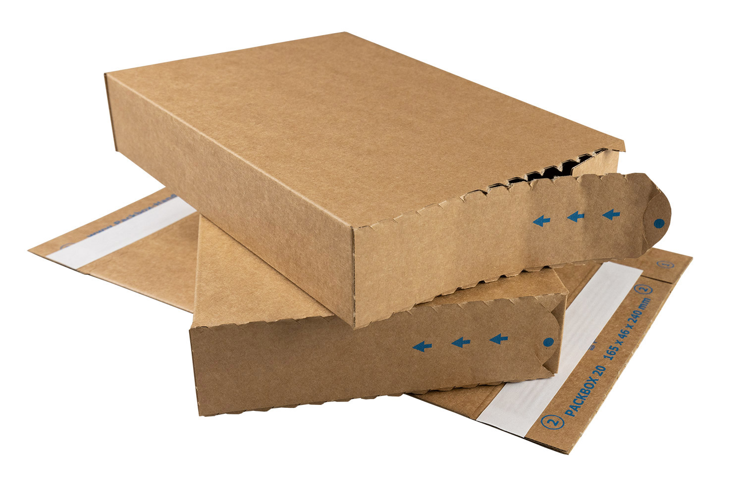 Packbox, braun, Qual.1.20, DIN C5 | 240 x 165 x 46 mm (L x B x H) Innenmaß | VE = 25 Stk.