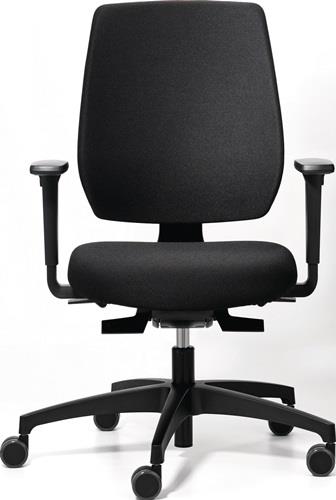 Bürodrehstuhl m.Synchrontechnik schwarz/schwarz 390-510mm || VE = 1 ST
