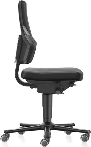 Arbeitsdrehstuhl Nexxit Rl.Supertec-Gewebe schwarz Grifffarbe grau 450-600mm || VE = 1 ST