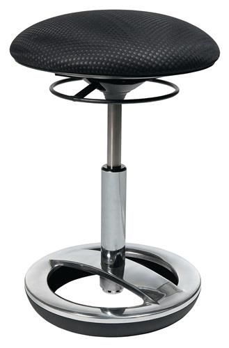 Hocker m.Standfußring Polster schwarz Sitz-H.440-570mm TOPSTAR || VE = 1 ST