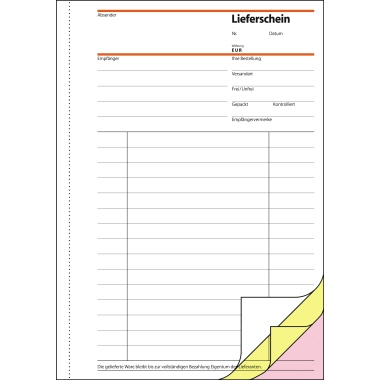 SIGEL Lieferschein SD012 DIN A5 selbstdurchschreibend 3x40Blatt