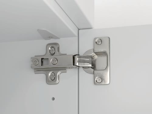 Schließfachschrank Zylinderschl.Weiß/Eiche H1100xB400xT420mm 3 Abt.HAMMERBACHER || VE = 1 ST