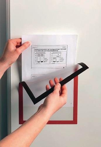 Magnetrahmen DIN A4 rot magnethaftend 5St./Btl.DURABLE || VE = 1 BT