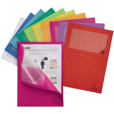 Exacompta Fenstermappe Forever 50100E A4 sortiert 100 St./Pack.