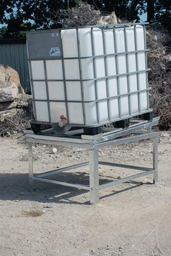 IBC Restentleerer IR-2 L1280xB1080xH755/850mm Stellfläche L1240xB1040mm || VE = 1 ST