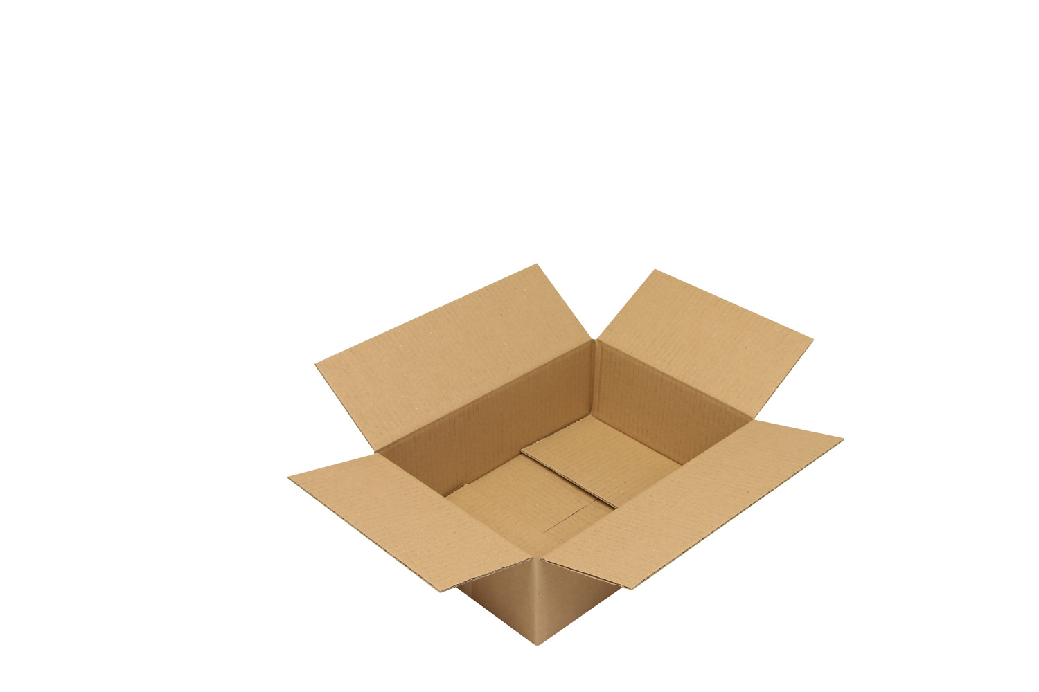 Wellpapp-Faltkarton 1-wellig, braun, Qual. 1.20, DIN A4 | 305 x 215 x 90 mm (L x B x H) Innenmaß | VE = 25 Stk.