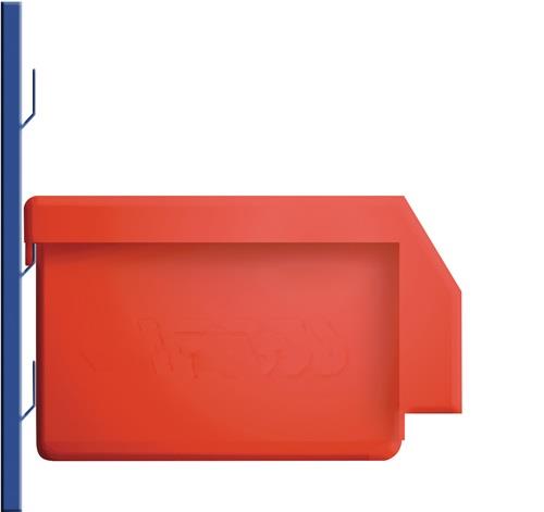 Sichtlagerkasten L230xB140xH130mm PE blau RASTERPLAN || VE = 1 ST