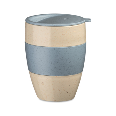 koziol Thermobecher AROMA TO GO 2.0 7589275 Deckel 400ml sand/blue