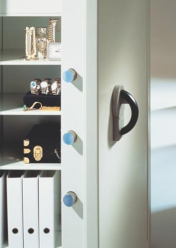 Wertsch.-Schrank H1030xB620xT580mm 130l 1 Tür,2 Fbd.lichtgrau || VE = 1 ST