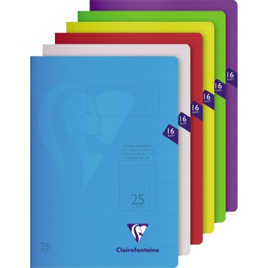 Exacompta Schulheft S'coolbook 303225C DIN A4 Lin25 16Bl. sortiert