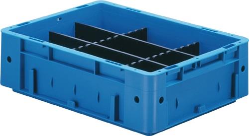 Unterteiler f.Transportstapelbehälter H.60mm PP anthrazit 10St./Karton LA-KA-PE || VE = 1 KT