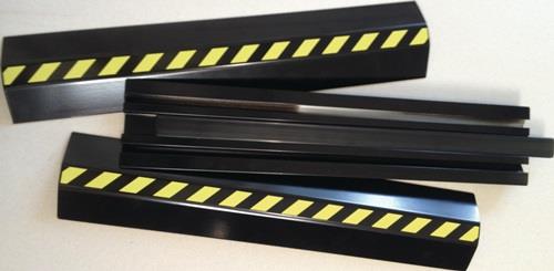 Kabelbrücken L1500xB80xH20mm Alu.schwarz m.Doppelklebeband EHA || VE = 1 ST