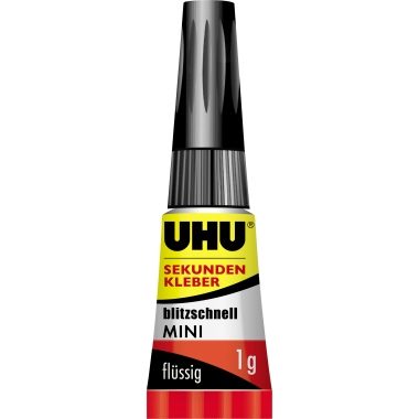 UHU Sekundenkleber blitzschnell MINIS 45415 1g 3 St./Pack.