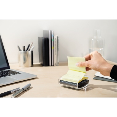 Post-it Haftnotizspender PRO-B1Y sw +1xSuper Sticky Z-Notes 90Bl. ge
