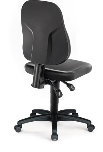 Arbeitsdrehstuhl Rl.Kunstlederpolster schwarz 450-620mm BIMOS || VE = 1 ST