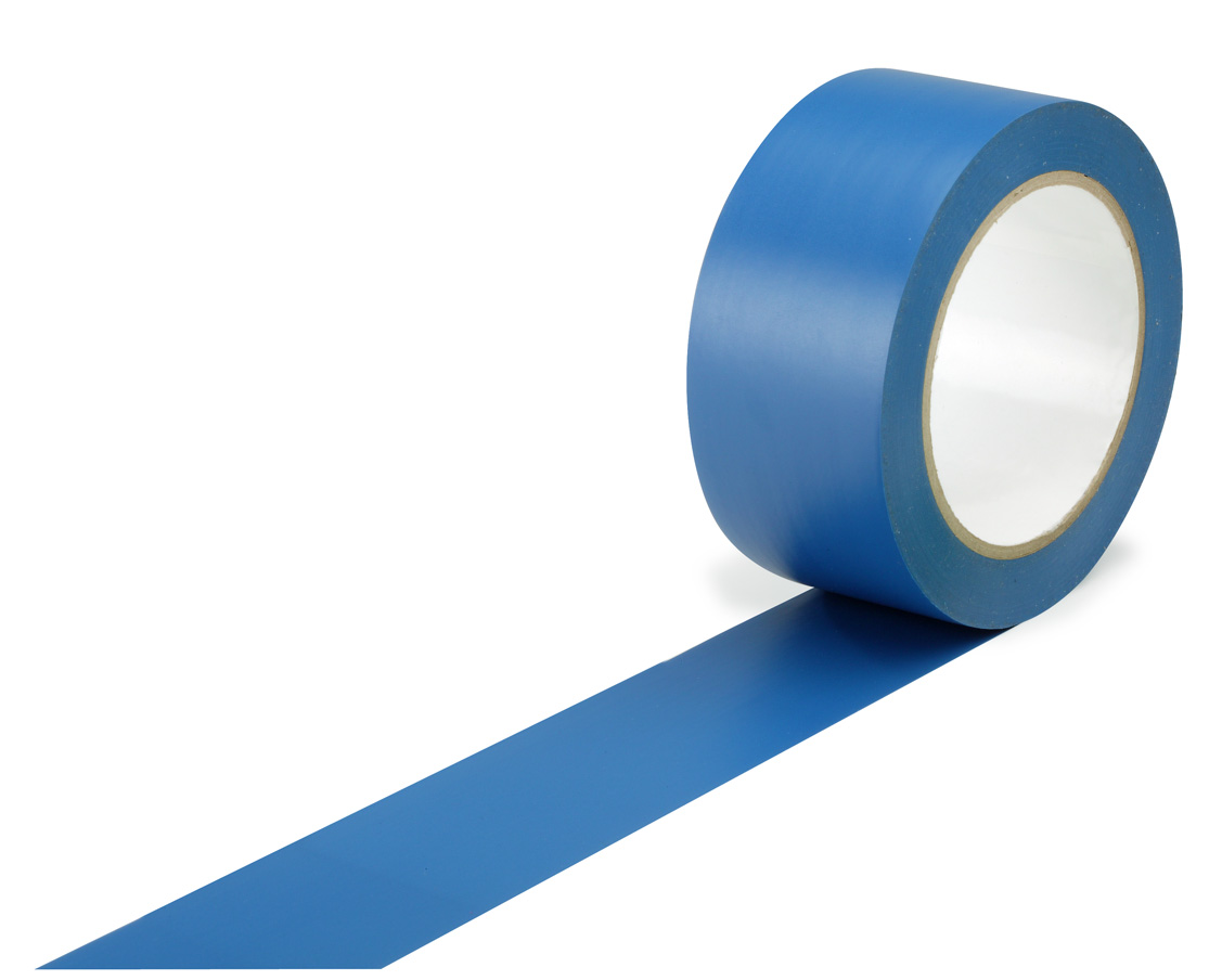 Bodenmarkierungsband, 50 mm x 30 lfm., Stärke 150 µ,  Farbe: blau