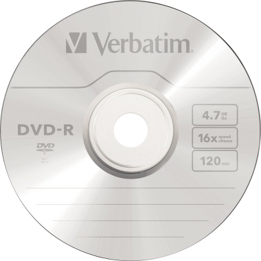 Verbatim DVD-R 43548 16x 4,7GB 120Min. Spindel 50 St./Pack.