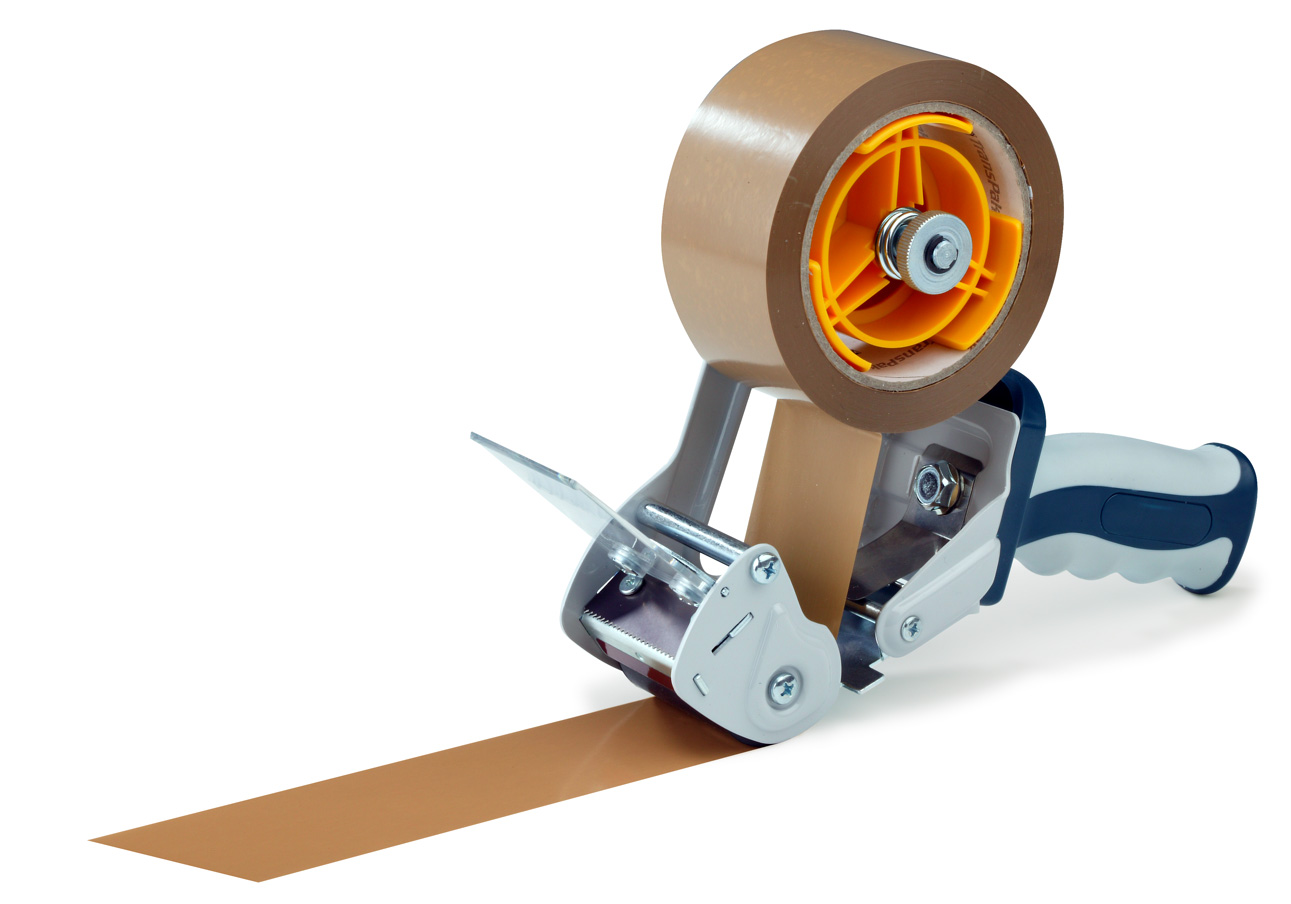 Premium-Handabroller | 50 mm breit, 76 mm Ø mit Sicherheitszahnmesser |