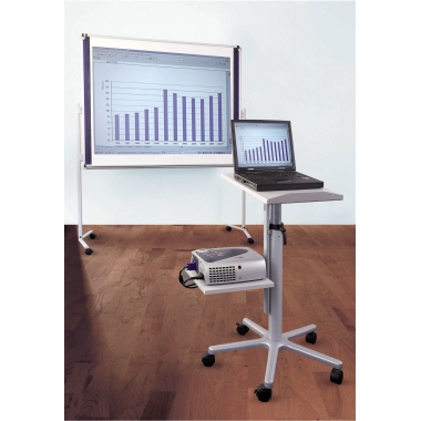 MAUL Beamertisch 9333089 +Seitenplatte +Steckdose an