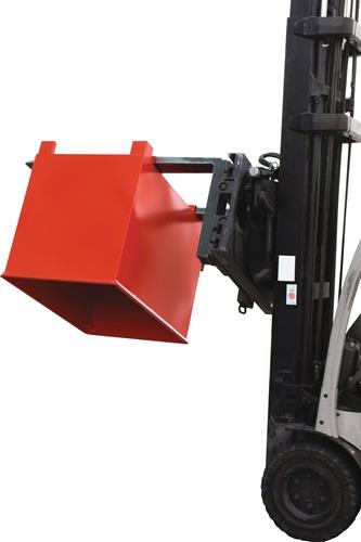 Transportbehälter 0,8 m³ L840xB1240xH975mm verz.silber o.Zentrierwände BAUER || VE = 1 ST