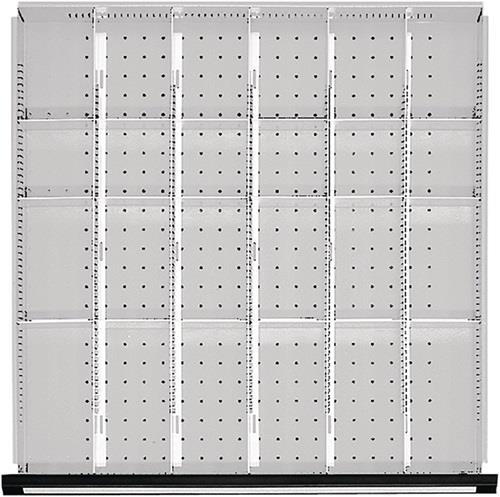 Unterteilungsmaterial Front-H.180mm 4 Längs-/18 Quertrennwände f.Schrank-B.760mm || VE = 1 ST