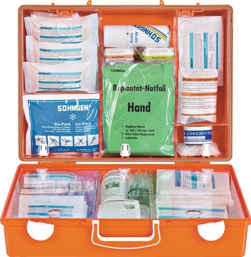 Erste Hilfe Koffer Beruf SPEZIAL Metallverarbeitung B400xH300xT150ca.mm orange || VE = 1 ST