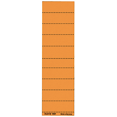 Leitz Beschriftungsschild 19010045 blanko 4zeilig orange 100 St./Pack.