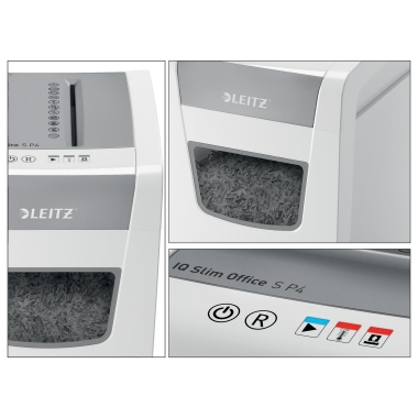 Leitz IQ Aktenvernichter Slim Office S P4 80980000