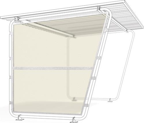 Seitenwand PES transp.f.Überdachungseinheit B4300xT2500mm WSM || VE = 1 ST
