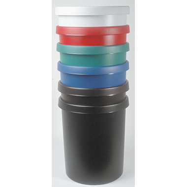 helit Papierkorb H6106182 35x40,5cm 30l rund Polyethylen l.gr