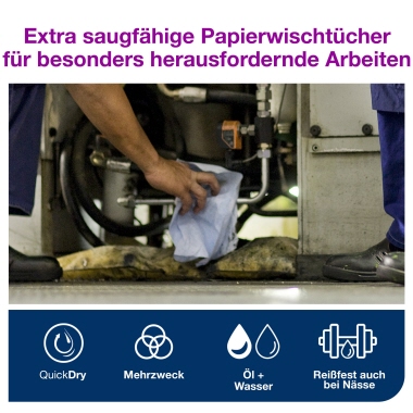 Tork Wischtuch Advanced 430 130070 2lagig 34x37cm 1.000Bl. blau