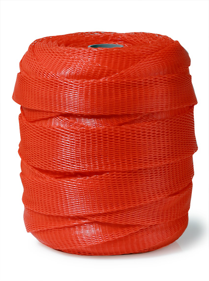 Kunststoff-Schutznetze, für Durchmesser 80 bis 130 mm, rot, 100 lfm