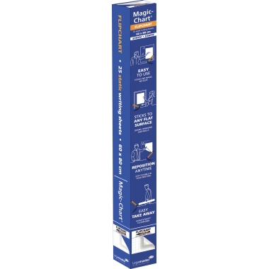 Legamaster Flipchartfolie Magic Chart 7-159000 PP kar. 25 Bl./Pack.