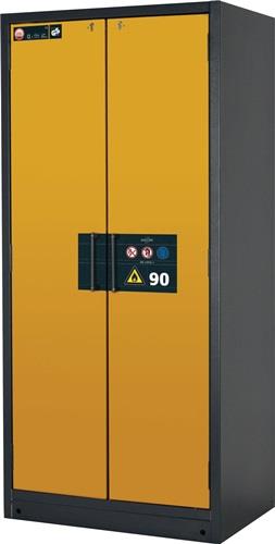 Sicherh.-Schrank Typ 90 H1953xB893xT615mm grau/ sicherheitsgelb,RAL 1004 ASECOS || VE = 1 ST