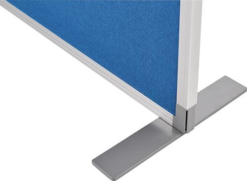 Raumteiler Textilbezug,pinnbar taubenblau B1250xH1700mm MAGNETOPLAN || VE = 1 ST