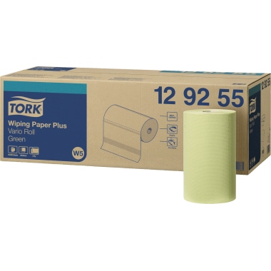 TORK Wischtuch 129255 2lagig 200Bl. grün 10 Rl./Pack.