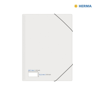 HERMA Typenschildetikett 4221 45,7x21,2mm silber 1.200 St./Pack.