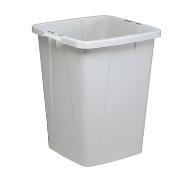 DURABLE Abfalleimer DURABIN FLIP VEH2012033 52x61x49cm grau/schwarz