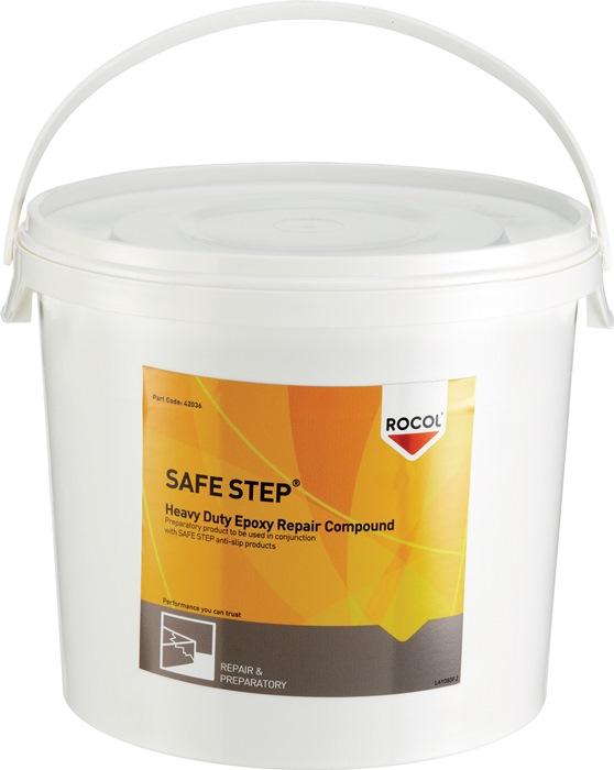 Bodenreparaturmasse SAFE STEP® Epoxy RS 42036 hellgrau 5kg Eimer ROCOL