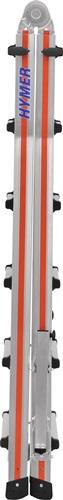 Teleskopleiter Alu.4x6 Sprossen max.Gesamtbelastung 150kg HYMER || VE = 1 ST