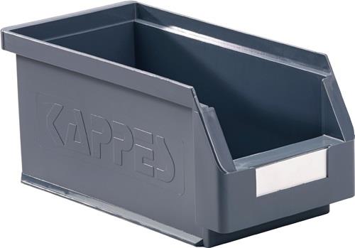 Sichtlagerkasten L290xB140xH130mm PE grau RASTERPLAN || VE = 1 ST