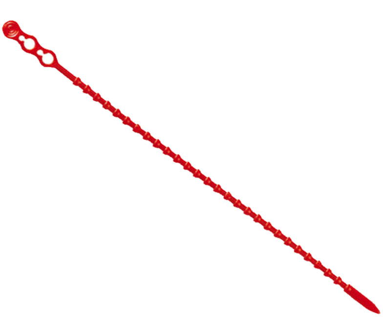 Blitzbinder,  24 cm lang  -   rot,  aus Kunststoff